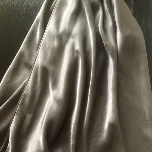 Zara "Tie Dye" Satin Maxi Dress, Gray / Silver, M - Picture 12 of 12